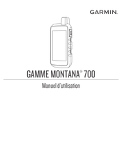 Garmin Montana 700 Série Manuel D'utilisation
