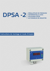 Sentera Controls DPSAG-2K0 -2 Instructions De Montage Et Mode D'emploi