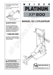 Weider Platinum XP 800 Manuel De L'utilisateur