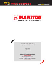 Manitou MRT-X EASY Notice D'utilisation