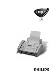 Philips faxjet 375 Mode D'emploi