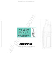 Oreck SURFACESCRUB FK40100 Serie Manuel Du Propriétaire