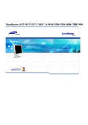 Samsung SyncMaster 171V Mode D'emploi