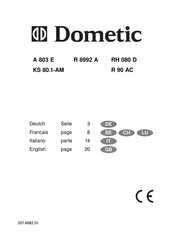 Dometic R 8992 A Mode D'emploi