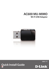 D-Link AC600 MU-MIMO Guide D'installation Rapide