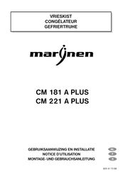 MARYNEN CM 181 A PLUS Notice D'utilisation