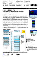 Jumo DICON 401 Fiche Technique