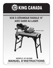King Canada KC-3010NB Manuel D'instructions