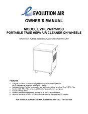 Evolution Air EVHEPA375VSC Manuel D'utilisation