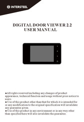 INTERSTEEL DIGITAL DOOR VIEWER 2.2 Manuel De L'utilisateur