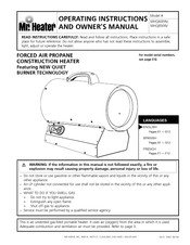 Mr. Heater MHQ60FAV Guide D'utilisation Et Manuel Du Propriétaire