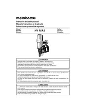 Metabo HPT NV 75A5 Manuel D'instructions Et De Sécurité