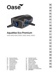 Oase AquaMax Eco Premium 10000 Notice D'emploi