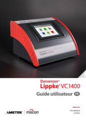 Ametek mocon Dansensor Lippke VC1400 Guide Utilisateur