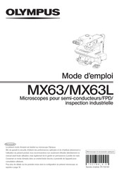 Olympus MX63 Mode D'emploi