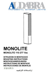 ALDABRA MONOLITE 110-277 Vac Instructions De Montage