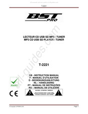 BST Pro T-2221 Manuel D'utilisation