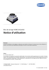 schmalz VCMC-S4 QUICK Notice D'utilisation