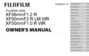 FujiFilm FUJINON XF50mmF1.0 R WR Mode D'emploi