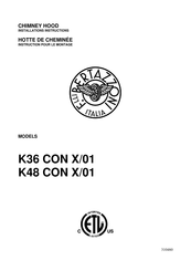 Bertazzoni K48 CON X/01 Instruction Pour Le Montage