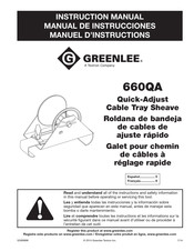 Textron Company Greenlee 660QA Manuel D'instructions