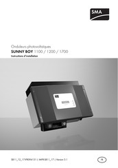 SMA SUNNY BOY 1100 Instructions D'installation