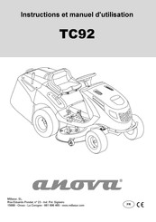 MILLASUR anova TC92 Instructions Et Manuel D'utilisation