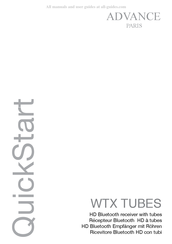 Advance Paris WTX TUBES Guide Rapide