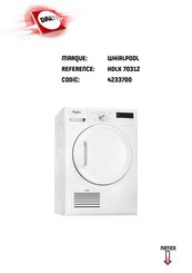 Whirlpool HDLX 70312 Guide D'utilisation