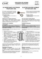 CIAT CAPA 100L Instructions De Montage