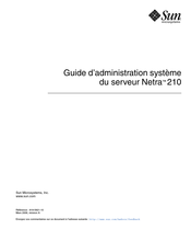 Sun Microsystems Netra 210 Guide D'administration