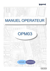LOGOMAT OPM03 Manuel Opérateur