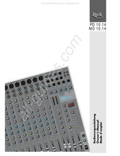 Zeck Audio PD 10.14 Mode D'emploi