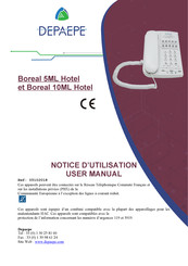Depaepe Boreal 10ML Hotel Notice D'utilisation