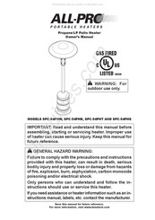 All-Pro SPC-54PHT Manuel Du Propriétaire