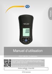 PCE Instruments PCE-TUM 20 Manuel D'utilisation