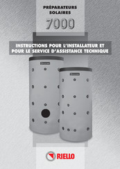 Riello 7000.1500/S Instructions Pour L'installateur