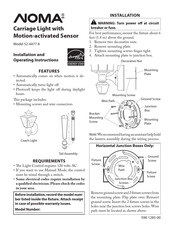 NOMA 52-4477-8 Instructions D'installation Et Mode D'emploi
