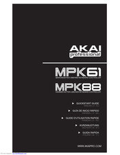 Akai MPK61 Guide D'utilisation Simplifié