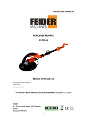 FEIDER Machines FPG720S Manuel D'instructions