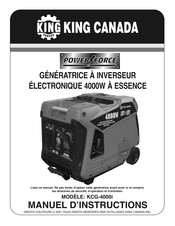 King Canada POWER FORCE KCG-4000i Manuel D'instructions