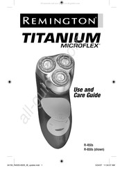 Remington TITANIUM MICROFLEX R-450s Guide D'utilisation Et D'entretien