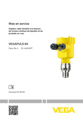 Vega VEGAPULS 6X Mise En Service