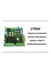 AS Torantriebe CTR54 Manuel D'emploi