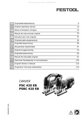 Festool CARVEX PSC 420 EB Notice D'utilisation D'origine