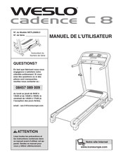 Weslo Cadence C8 Manuel De L'utilisateur