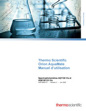 Thermo Scientific Orion AquaMate AQ7100 Vis Manuel D'utilisation