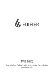 EDIFIER TWS NBQ Mode D'emploi