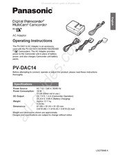 Panasonic PV-DAC14 Manuel D'utilisation