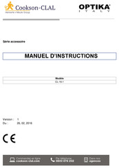 Optika Italy ACCESSOIRES CL-16.1 Manuel D'instructions